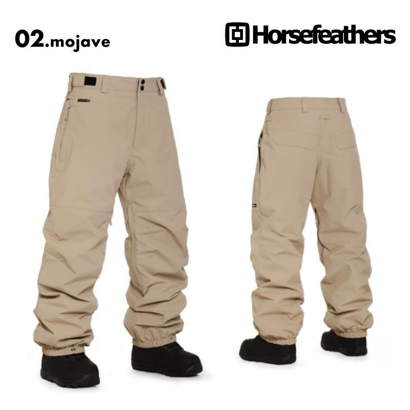 ホースフェザーズ メンズ スノーウェア パンツ ベンチレーション付き BARON_PANTS  スノーウェア スノボウェア ベージュ オリーブ アーミー Horsefeathersの画像