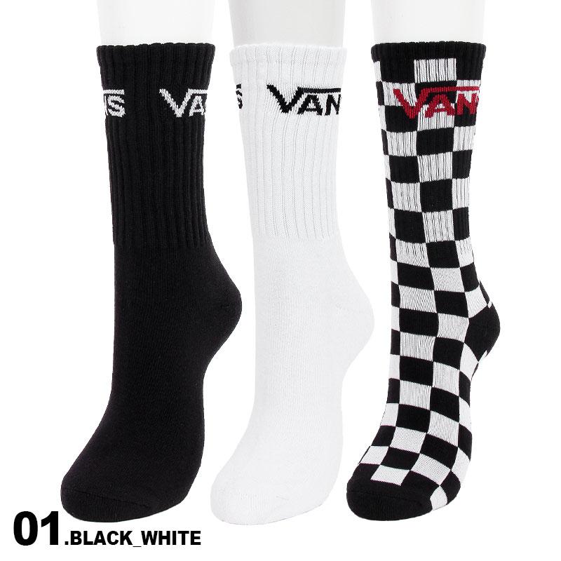 Amazon | VANS クラシック クルーソックス US サイズ: (S) 1-6
