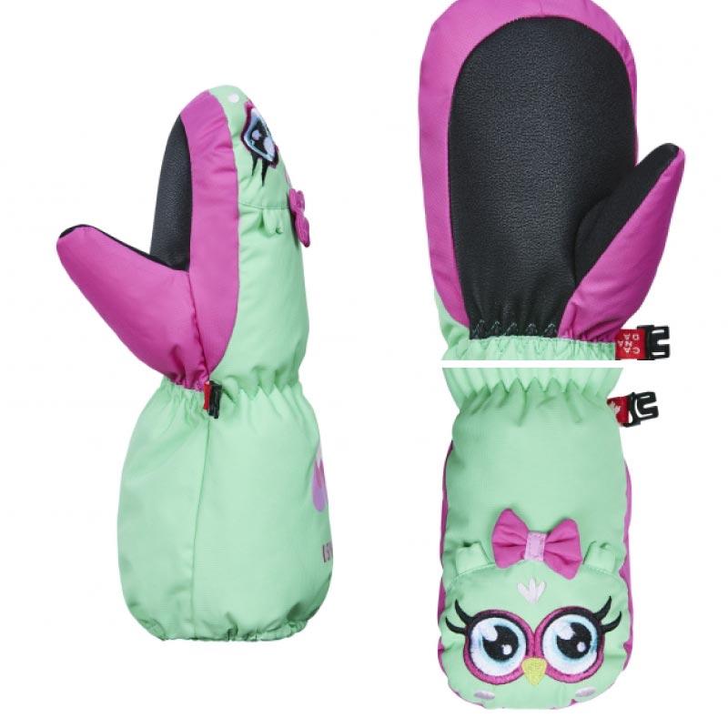 コンビ スノーボードグローブ キッズ ミトン ロングカフ 動物 アニマル