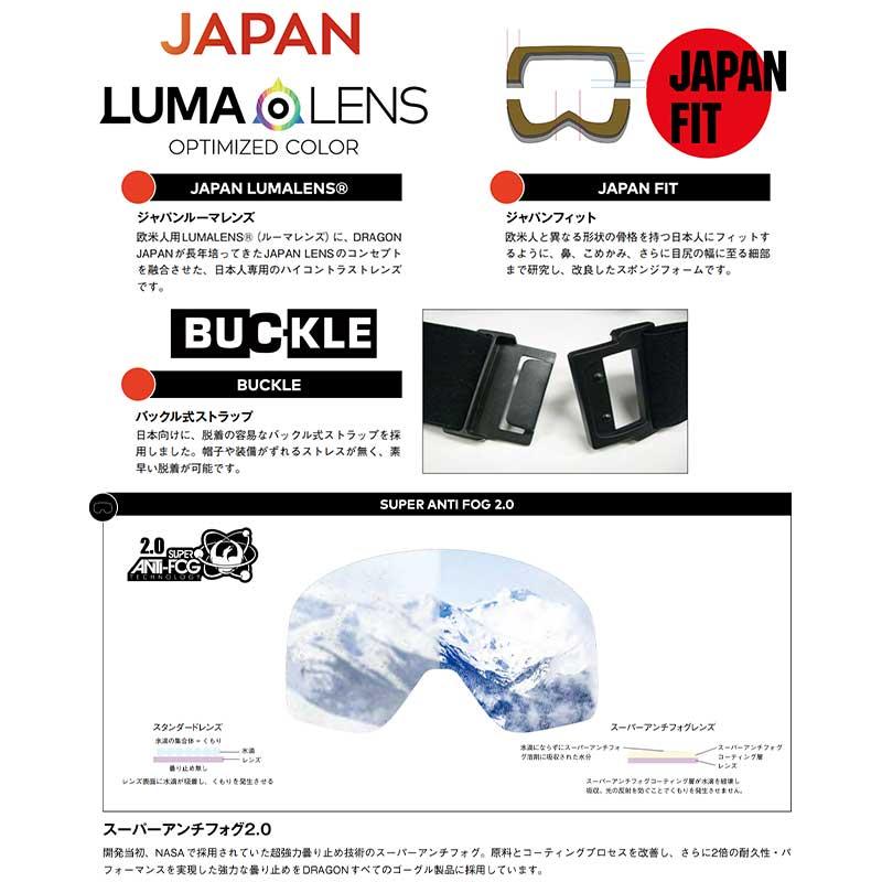 ドラゴン（DRAGON） メンズ＆レディース 平面ゴーグル DX3スノーボード