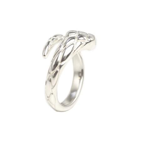 EPHEMERAL SNAKE RING (with diamond) SILVER / スネーク