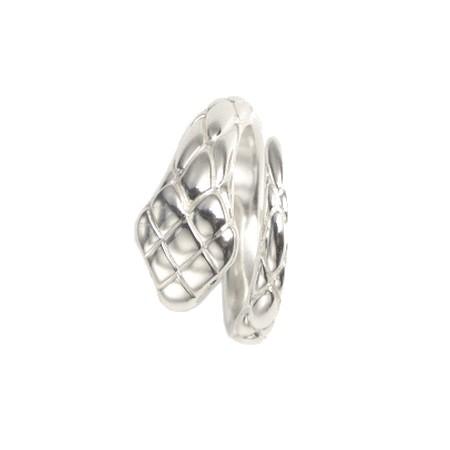 EPHEMERAL SNAKE RING (with diamond) SILVER / スネーク モチーフ