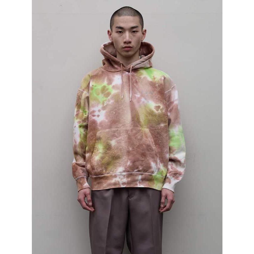 SALE 30%OFF bal LOGO TIE DYE HOODIE by YUKIDYE CAMEL タイダイ柄 