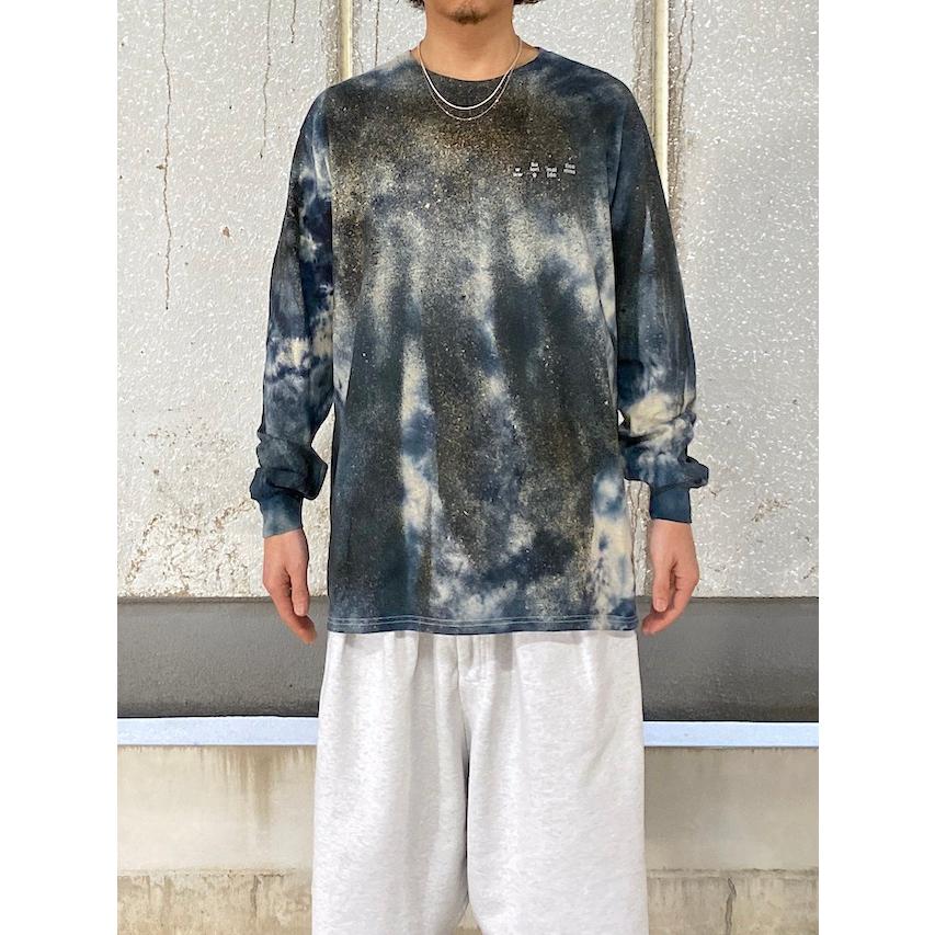 BAL bal LOGO TIE DYE LS TEE by YUKIDYE GRAY/BEIGE / バル