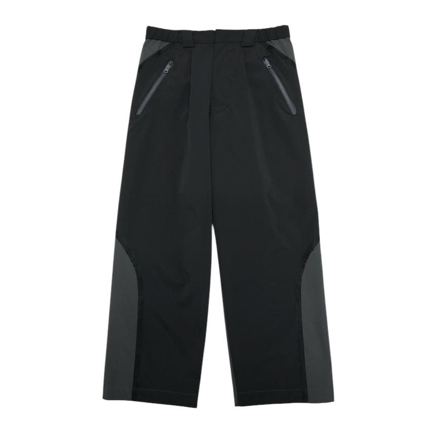 BAL bal WATER PROOF POLYESTER SIDE ZIP GUIDE PANT BLACK BAL bal WATER PROOF POLYESTER SIDE ZIP GUIDE PANT BLACK