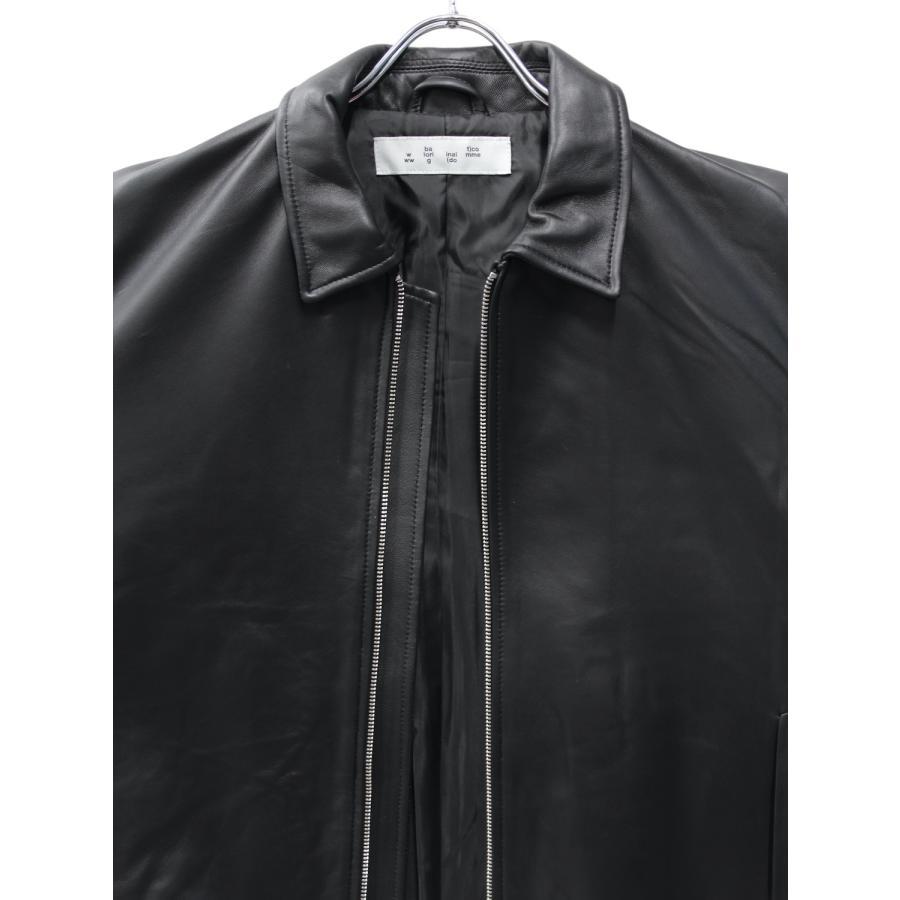BAL（バル） bal TECH LEATHER ZIP JACKET BLACK / 2025AW bal