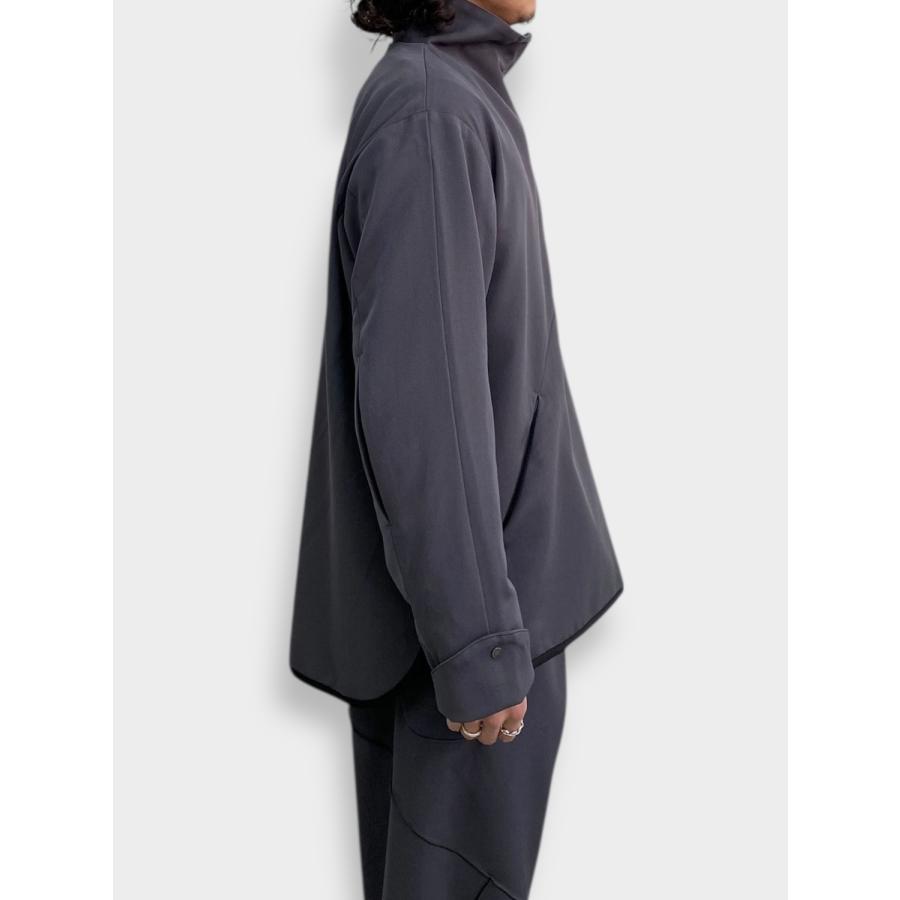 【再値下げ】BAL ハーフジップジャケット XL bal（バル） × ii_iiiiiiii TECHNICAL WOOL PULLOVER ASPHALT / 2026SS