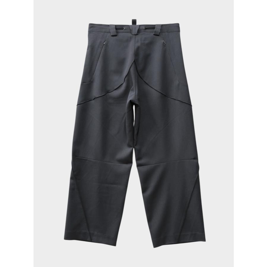 BAL（バル） × ii_iiiiiiii TECHNICAL WOOL TROUSERS ASPHALT / 2026SS