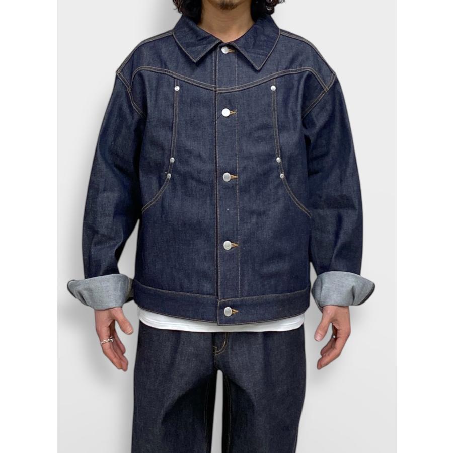 bal CURB POCKET DENIM JACKET RIGID INDIGO / 2026SS bal original バル デニムジャケット リジットの画像