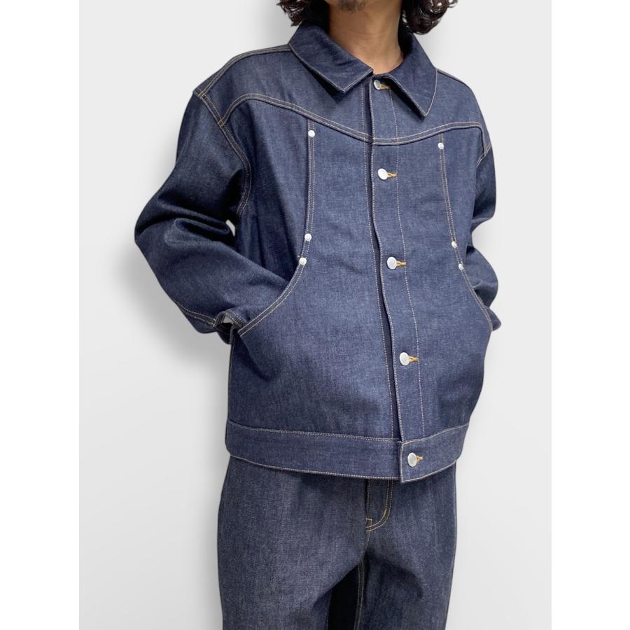 bal CURB POCKET DENIM JACKET RIGID INDIGO / 2026SS bal original バル デニムジャケット リジットの画像