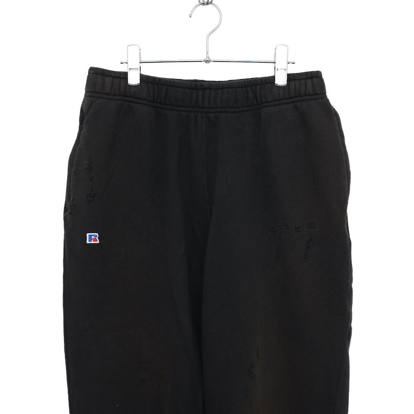 bal × RUSSELL ATHLETIC HIGH COTTON DISTRESSED SWEATPANT BLACK｜octavia-wkym｜03
