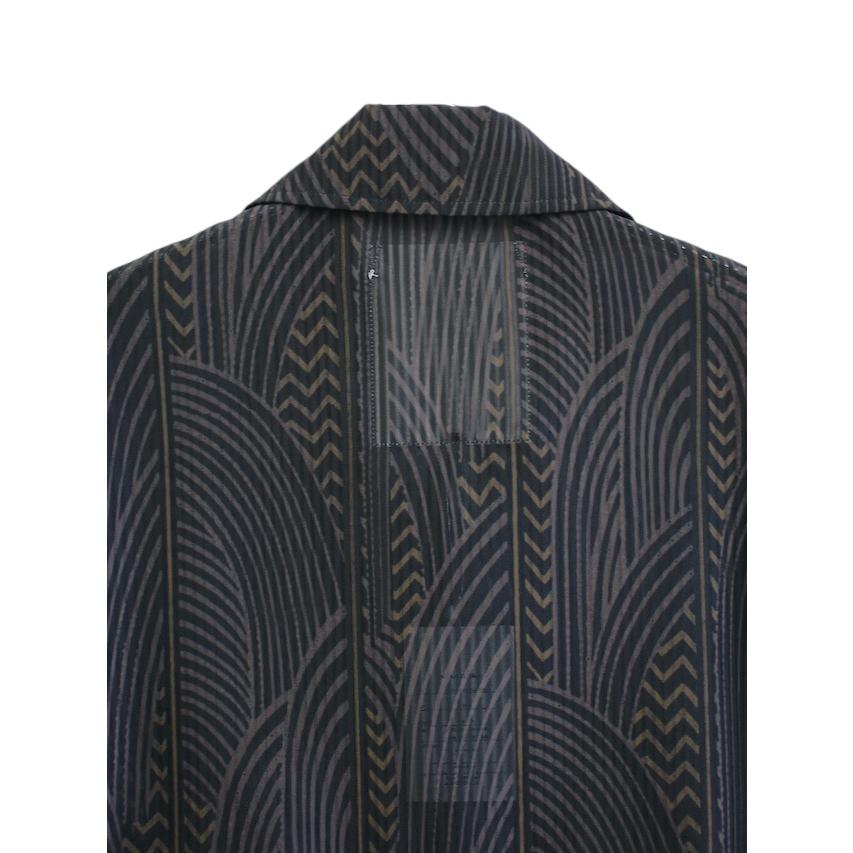elephant TRIBAL fabrics NO A/C Zip Shirt BLACK / 2025SS