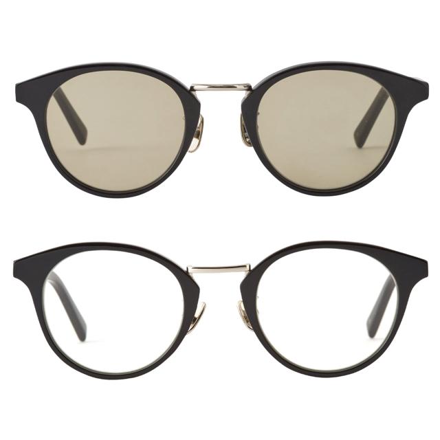 A.D.S.R. EDDIE 01s SHINY BLACK/SILVER (Lt.BROWN) サングラス