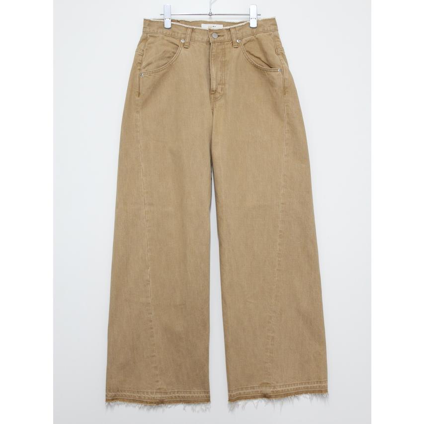 SALE 30%OFF JieDa 3D BAGGY COLOR DENIM BEIGE : jie-24s-pt03-beg 