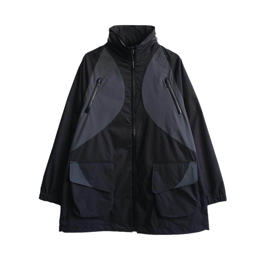 JieDa SALE 50%OFF OL/Outliers OVER TECK COAT BLACK 2024AW 