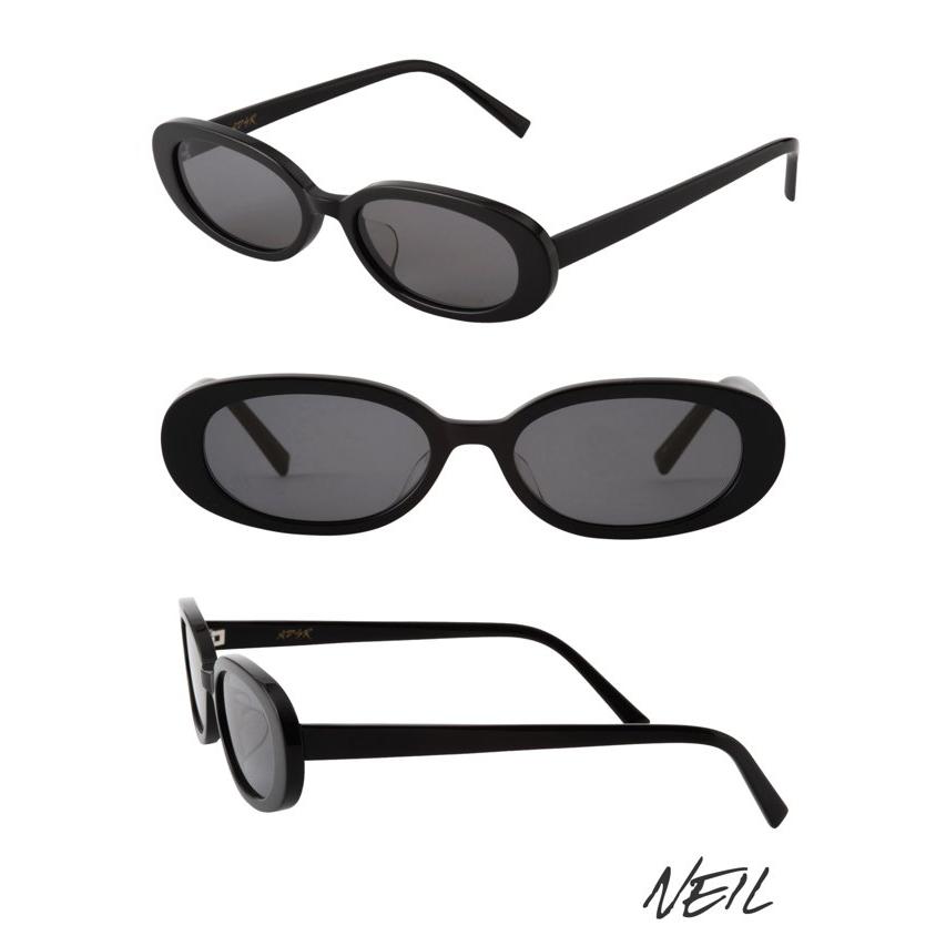 ADSR NEIL 01 サングラス ブラック A.D.S.R. / NEIL / 01 Shiny Black - Black lenses ブラック