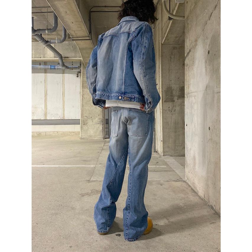 NVRFRGT SALE 40%OFF DENIM 3D TRUCKER JACKET VINTAGE FADED NVRFRGT SALE 40%OFF DENIM 3D TRUCKER JACKET VINTAGE FADED