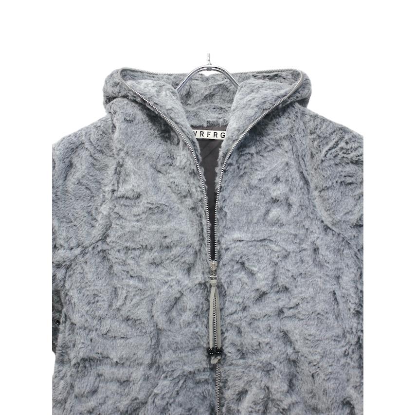 NVRFRGT SALE 50%OFF FAUX SHEARLING FULL ZIP UP HOODIE GREY NVRFRGT SALE 50%OFF FAUX SHEARLING FULL ZIP UP HOODIE GREY