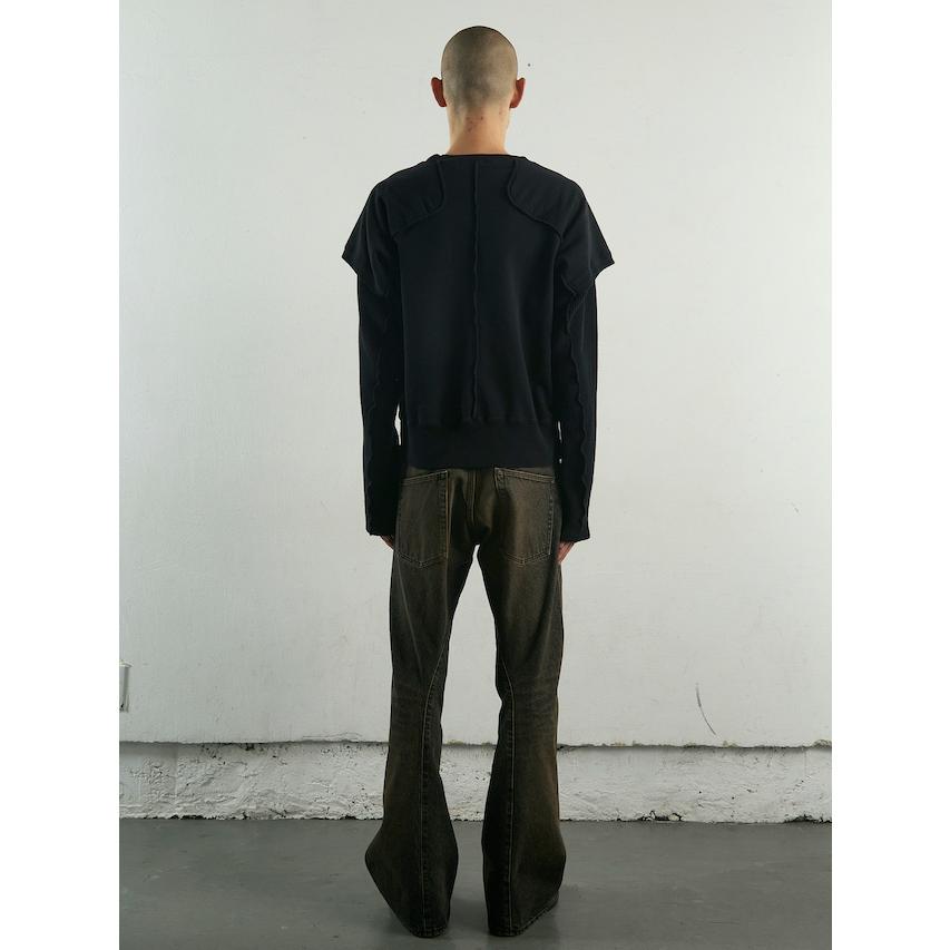 NVRFRGT 3D TWISTED JEANS MAD FADED BLACK 2024AW : OCTAVIA - 通販 