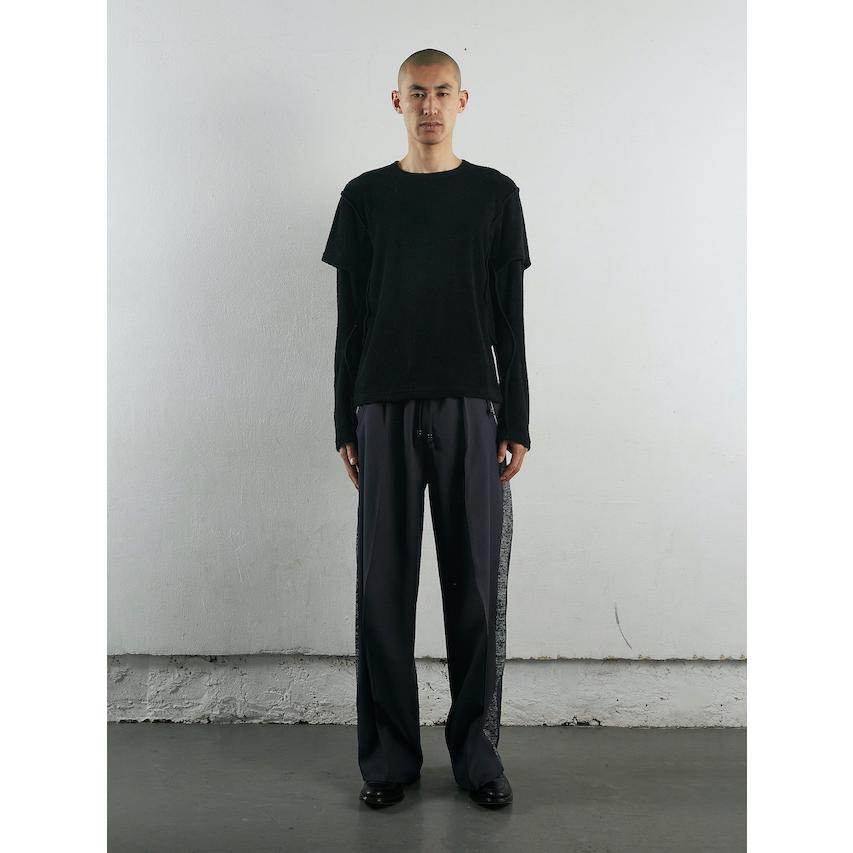NVRFRGT SALE 50%OFF S-CURVED WIDE LEG UTILITY TRACK PANTS NVRFRGT SALE 50%OFF S-CURVED WIDE LEG UTILITY TRACK PANTS