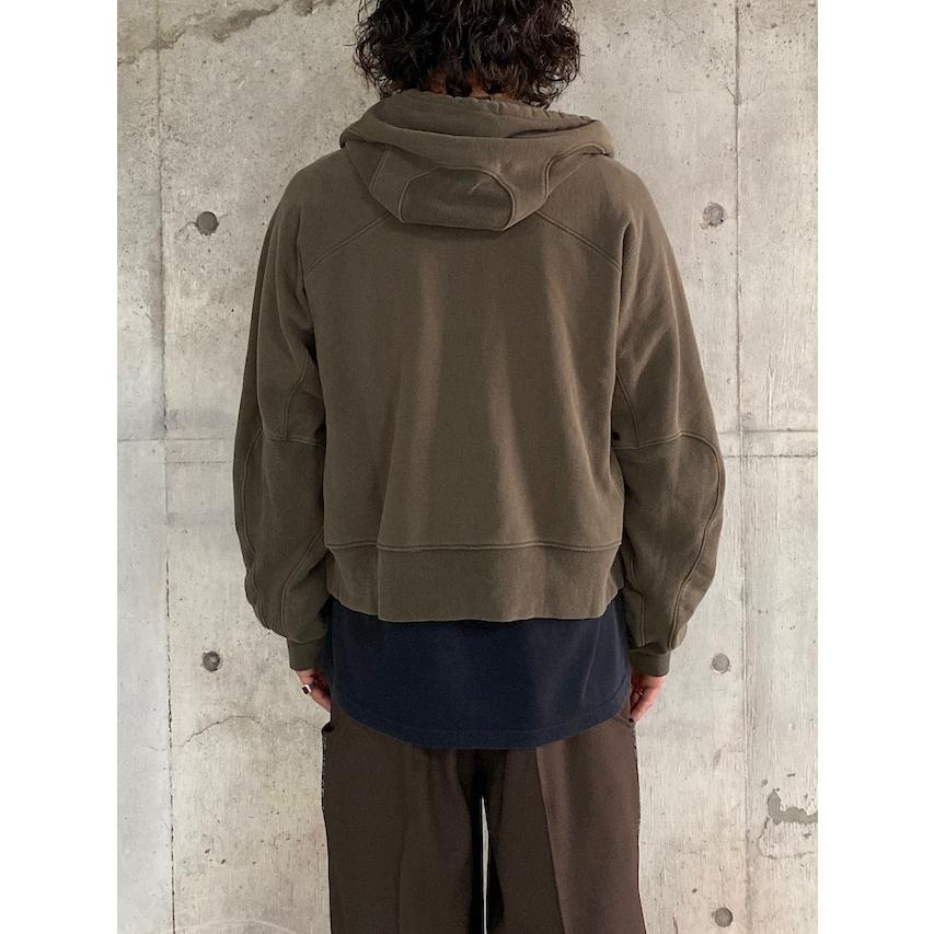 NVRFRGT SALE 40%OFF PANELLED ZIP UP HOODIE MOSS ジップアップ NVRFRGT SALE 40%OFF PANELLED ZIP UP HOODIE MOSS ジップアップ