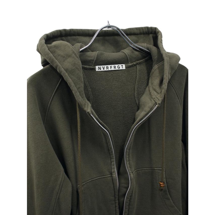NVRFRGT SALE 40%OFF PANELLED ZIP UP HOODIE MOSS ジップアップ NVRFRGT SALE 40%OFF PANELLED ZIP UP HOODIE MOSS ジップアップ