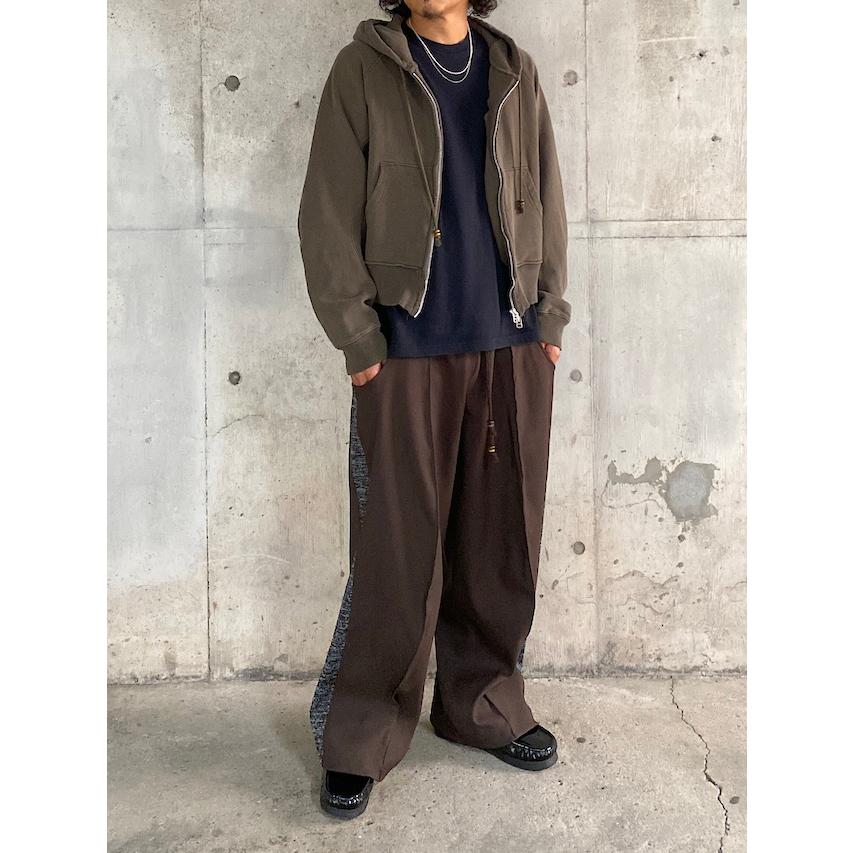 NVRFRGT SALE 40%OFF PANELLED ZIP UP HOODIE MOSS ジップアップ NVRFRGT SALE 40%OFF PANELLED ZIP UP HOODIE MOSS ジップアップ