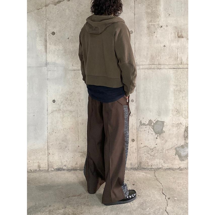 NVRFRGT SALE 40%OFF PANELLED ZIP UP HOODIE MOSS ジップアップ NVRFRGT SALE 40%OFF PANELLED ZIP UP HOODIE MOSS ジップアップ