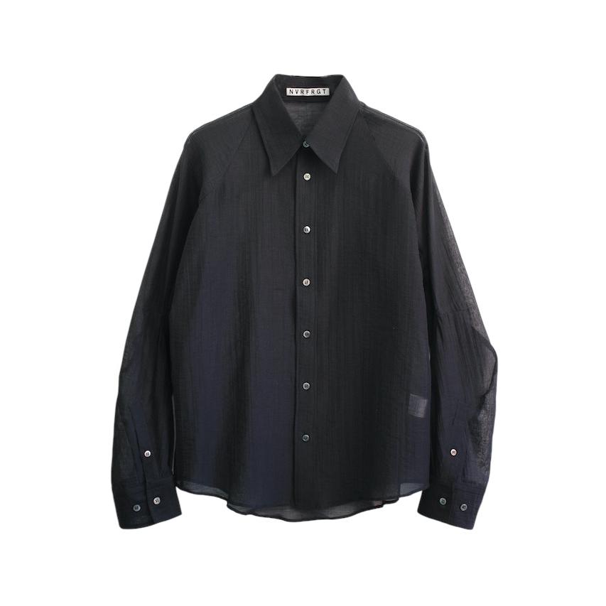 René シースルーブラックシャツ René シースルーブラックシャツ シースルー インナー トップス