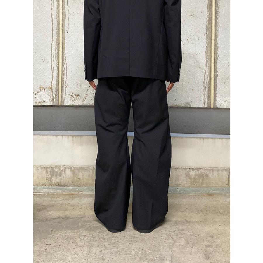 NVRFRGT CURVED LEG UTILITY TROUSERS BLACK : 2025AW ネバー