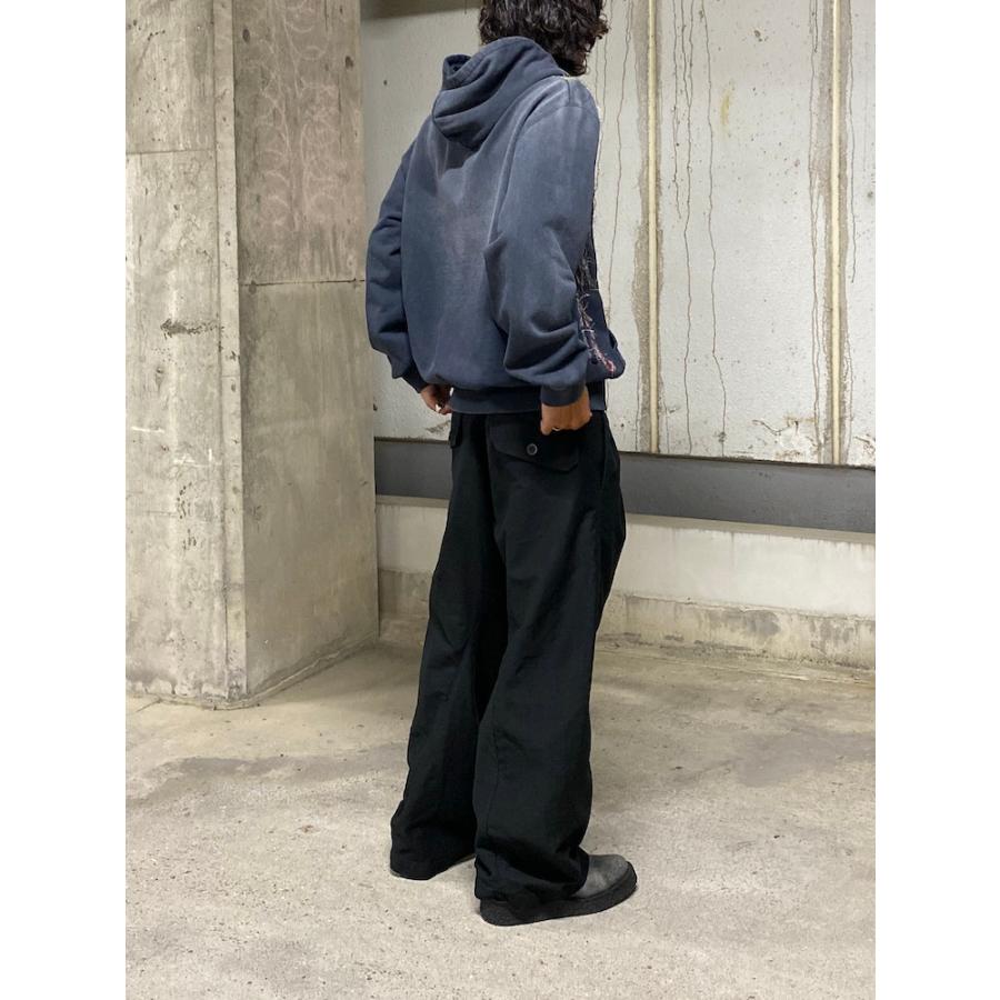 NVRFRGT TUCKED WIDE LEG TROUSERS BLACK : 2025AW ネバーフォー