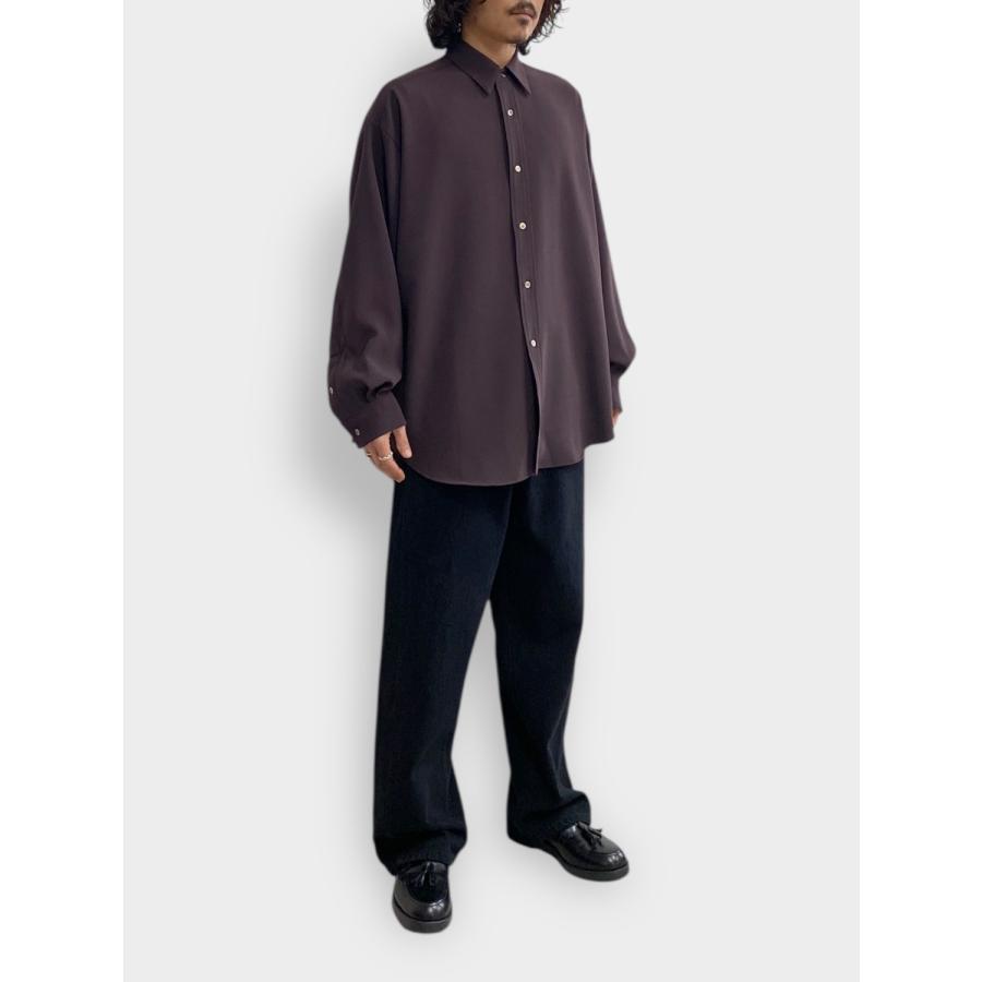 ROTOL（ロトル） 【SALE30%OFF】ROTOL FLUID WIDE SHIRT BROWN