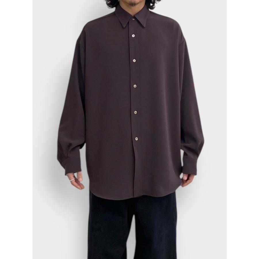 ROTOL（ロトル） 【SALE30%OFF】ROTOL FLUID WIDE SHIRT BROWN