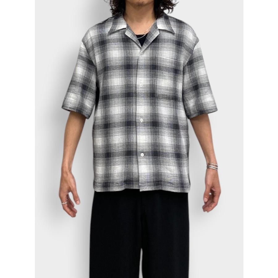 ROTOL（ロトル） 【SALE20%OFF】ROTOL DRY OMBRE OPEN COLLAR SHIRT