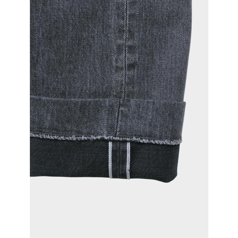 TANAKA NEW CLASSIC JEAN TROUSERS GRAY (BIJOU) / 2026SS タナカ デニム カイハラ セルビッジデニム スタッズ フラワーの画像