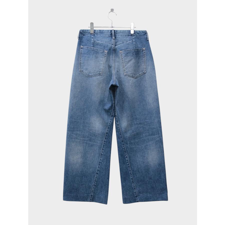 TANAKA BOY JEAN TROUSERS VINTAGE MID BLUE / 2026SS タナカ デニム カイハラ セルビッジデニム 赤耳 ワイド 美脚シルエットの画像