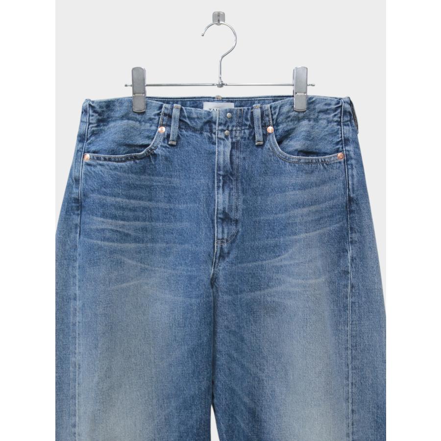 TANAKA BOY JEAN TROUSERS VINTAGE MID BLUE / 2026SS タナカ デニム カイハラ セルビッジデニム 赤耳 ワイド 美脚シルエットの画像