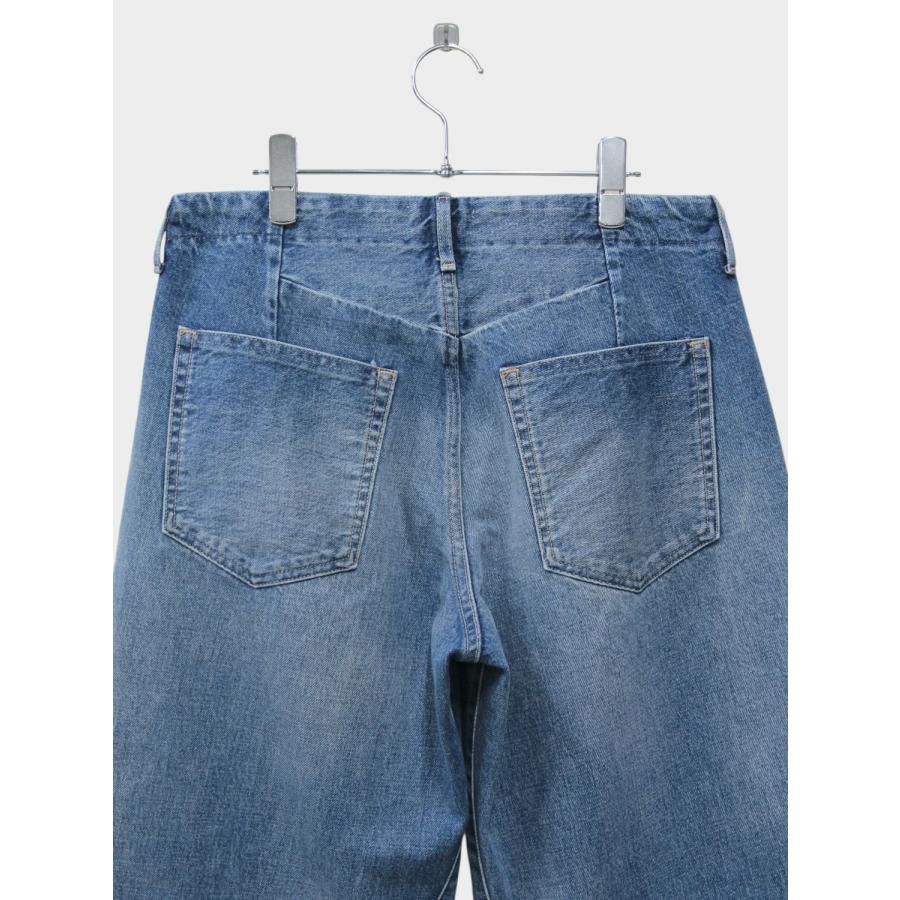 TANAKA BOY JEAN TROUSERS VINTAGE MID BLUE / 2026SS タナカ デニム カイハラ セルビッジデニム 赤耳 ワイド 美脚シルエットの画像