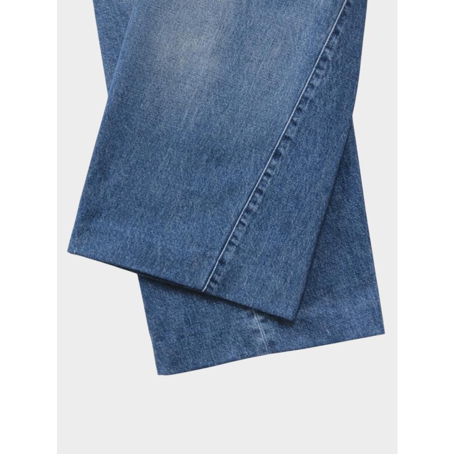TANAKA BOY JEAN TROUSERS VINTAGE MID BLUE / 2026SS タナカ デニム カイハラ セルビッジデニム 赤耳 ワイド 美脚シルエットの画像