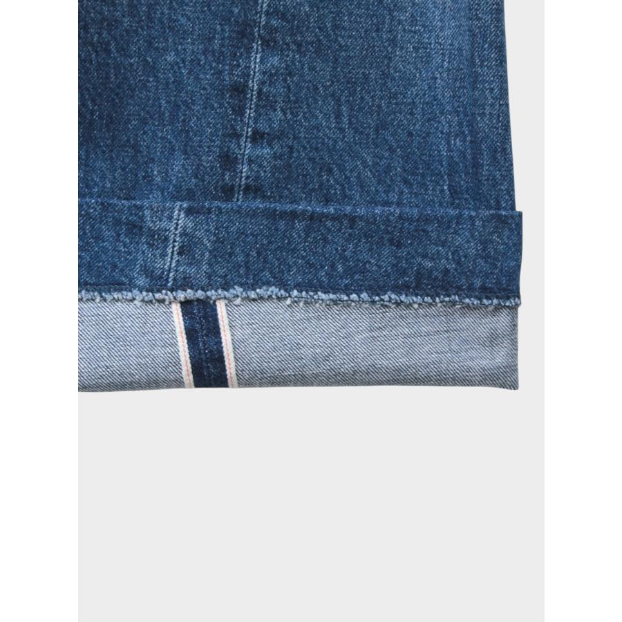 TANAKA BOY JEAN TROUSERS VINTAGE MID BLUE / 2026SS タナカ デニム カイハラ セルビッジデニム 赤耳 ワイド 美脚シルエットの画像