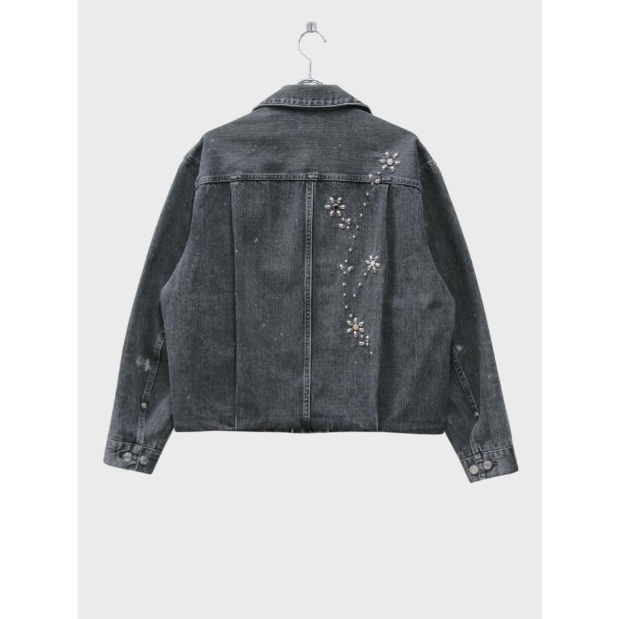 【美品】パラスパレス　十日　インディゴコットン　デニム　ジャケット　サイズ2 パラスパレスのデニム デニムジャケットとスカート PAL'LAS PALACE