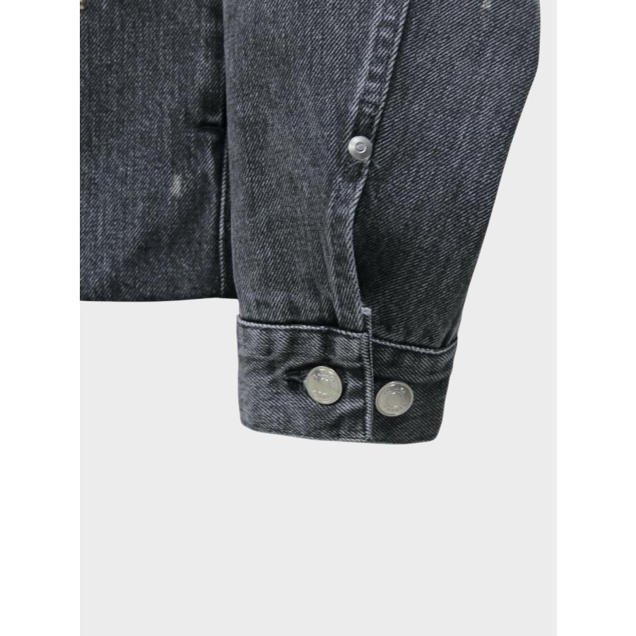TANAKA THE JEAN JACKET GRAY (BIJOU) / 2026SS タナカ デニムジャケット カイハラ デニム セルビッチ スタッズ フラワーの画像