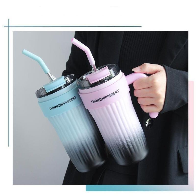 タンブラー 水筒 ストロー付き 保温 860ml 蓋付き 濡れない 持ち タンブラー 水筒 ストロー付き 保温 860ml 蓋付き 濡れない 持ち