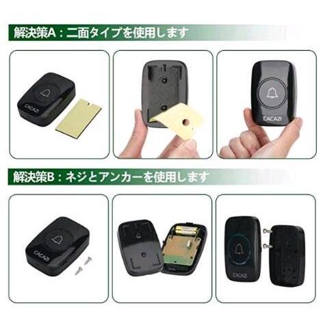 ワイヤレスチャイム ドアチャイム インターホン 玄関ドアベル 新作送料無料 呼び出しチャイム 防塵 送信機1 受信機3 最高300mの無線範囲 防水 36メロディー 4段階音量調節