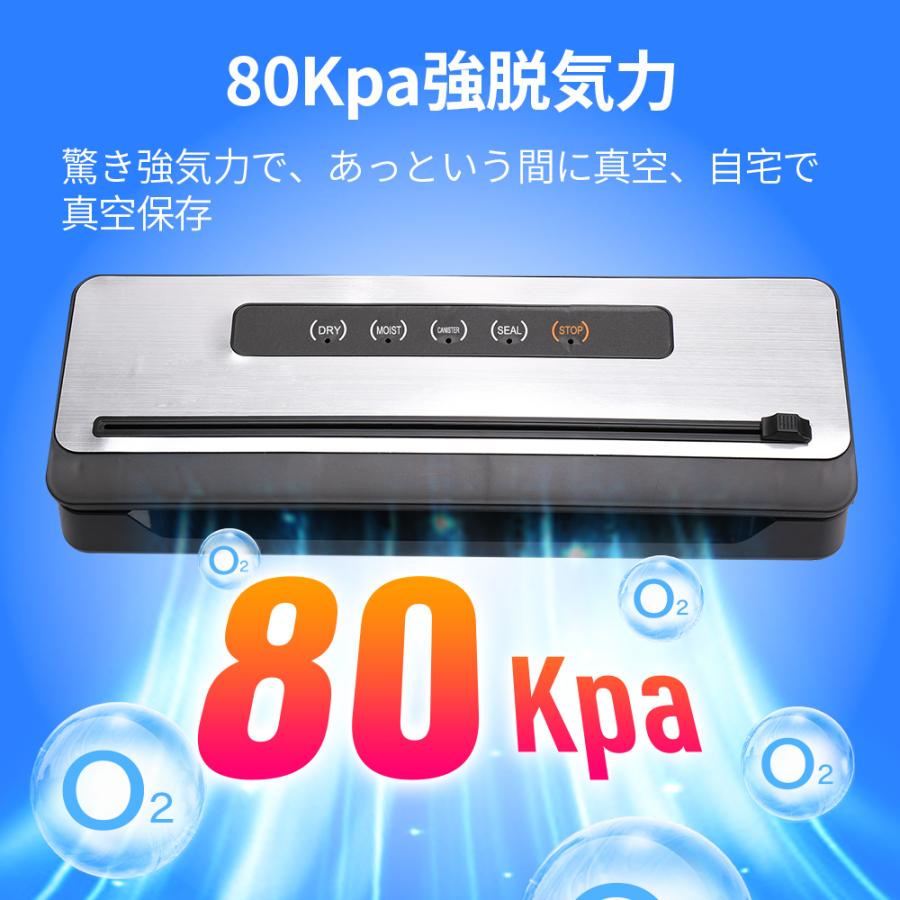 真空パック機 フードシーラー 真空ポンプ 80Kpa吸引力 カッター 真空パック機 フードシーラー 真空ポンプ 80Kpa吸引力 カッター