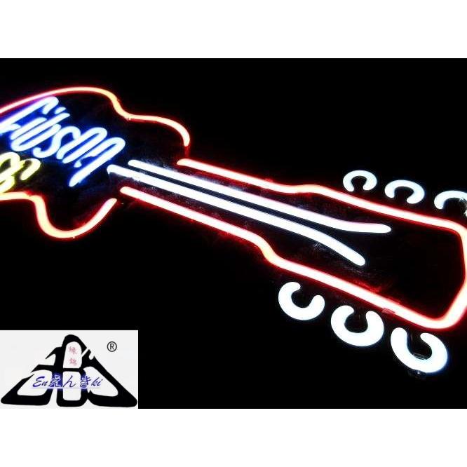 ギブソン Gibson USA ギター ネオン看板 ガラス製 音楽バー ライブ