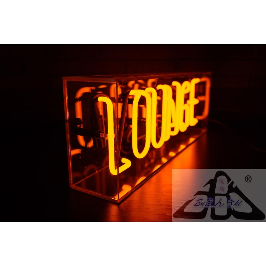 オリジナル　ネオンサイン　ガラス製 LOUNGE オレンジ店舗看板 インテリア壁掛け led 看板 アメリカン 店舗用 電飾 サインボード  オーダーメイド可能_11