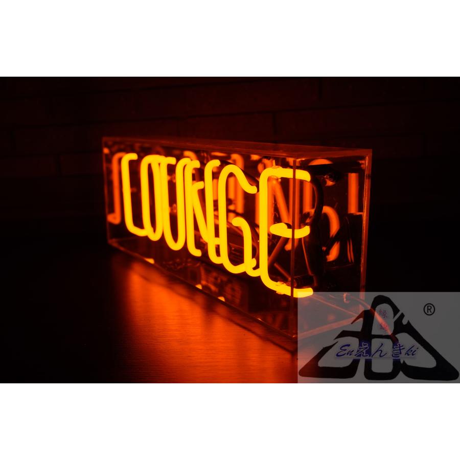 オリジナル　ネオンサイン　ガラス製 LOUNGE オレンジ店舗看板 インテリア壁掛け led 看板 アメリカン 店舗用 電飾 サインボード  オーダーメイド可能_14