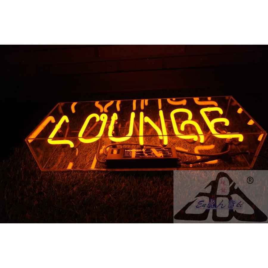 オリジナル　ネオンサイン　ガラス製 LOUNGE オレンジ店舗看板 インテリア壁掛け led 看板 アメリカン 店舗用 電飾 サインボード  オーダーメイド可能_2