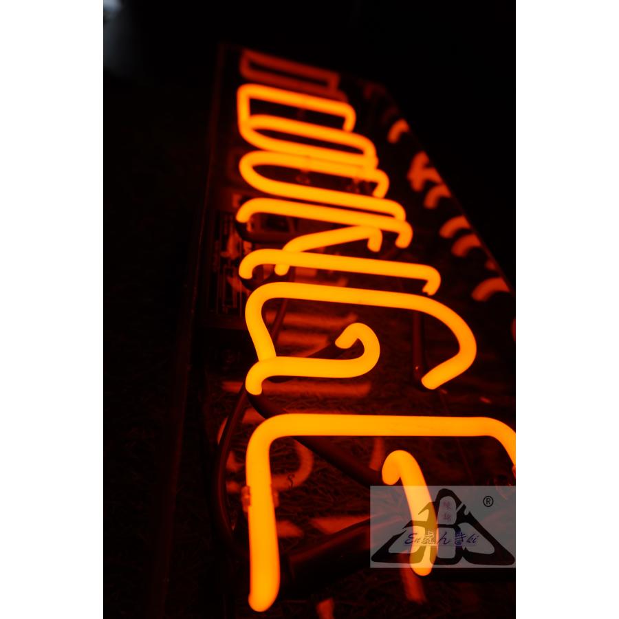 オリジナル　ネオンサイン　ガラス製 LOUNGE オレンジ店舗看板 インテリア壁掛け led 看板 アメリカン 店舗用 電飾 サインボード  オーダーメイド可能_3